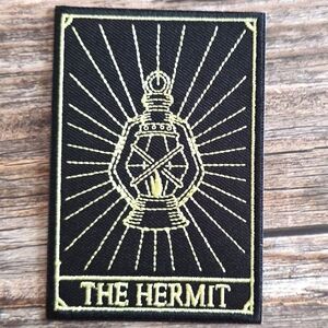 The Hermit Lantern Tarot Witchy Occult Gothic Iron on Patch